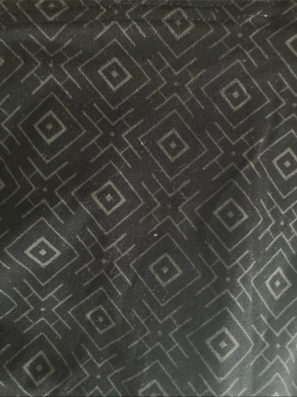 Mud Pie Black leggings with Subtle Geometric Pattern
